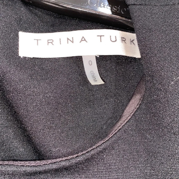Trina Turk black cocktail dress size 0 - Picture 4 of 8